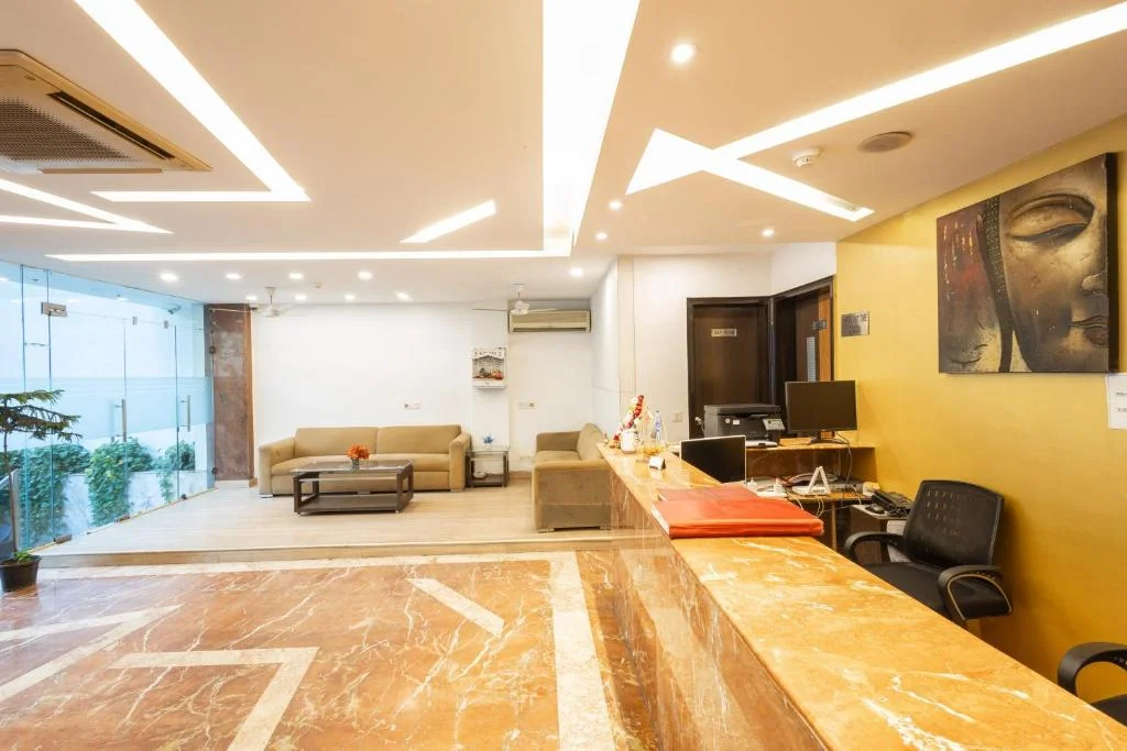 Elegant Lounge at Hotel Vedas Heritage - Luxury Boutique Hotel in Karol Bagh New Delhi